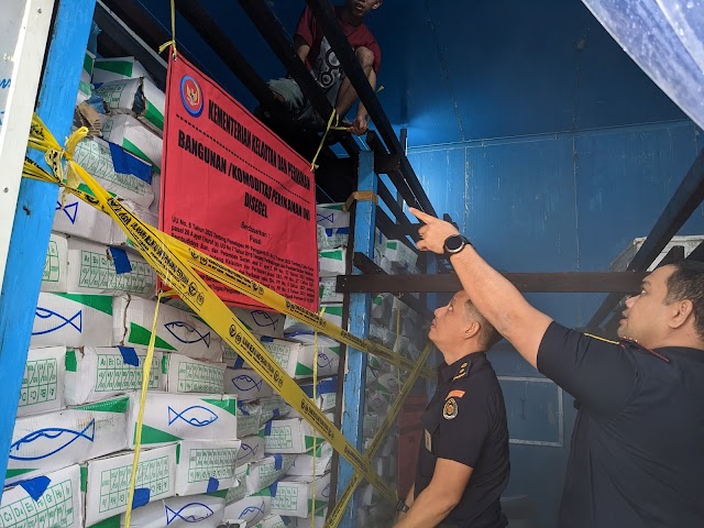 Tak Sesuai Peruntukkan, KKP Segel 4 Ton Ikan Salem Asal Tiongkok di Banjarmasin