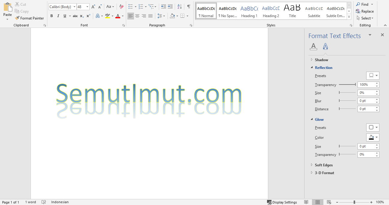 Cara Membuat Tulisan Keren di Microsoft Word (Graffiti) - SemutImut