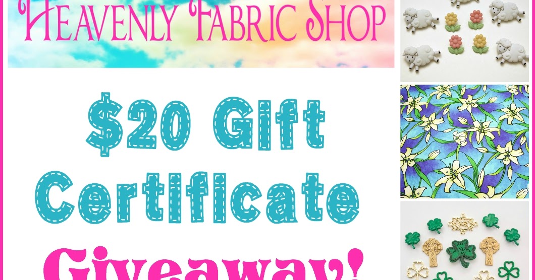 Heavenly Fabric Shop Spring Holiday Giveaway! - Sew Can Do