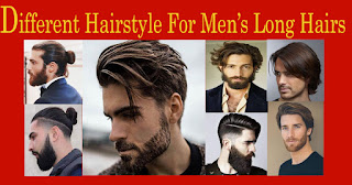 mens hairstyle different style for long hair