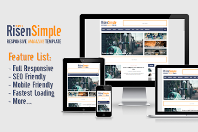 [UPDATED] RisenSimple - Responsive Magazine Blogger Template Premium