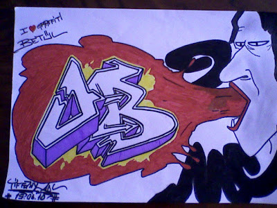 Graffiti Sketch: I Love Graffiti Alphabet