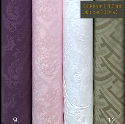 Sprei Katun Jepang Bulan Oktober 2016