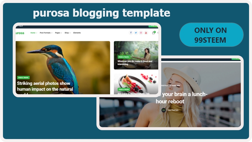 Purosa blogger template