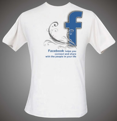 Kaos T-Shirt Facebook Elegan