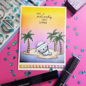 Sunny Studio Stamps: Sealiously Sweet Tropical Scenes Customer Card by Jacquie