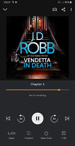 Vendetta In Death by JD Robb (UK cover audiobook)