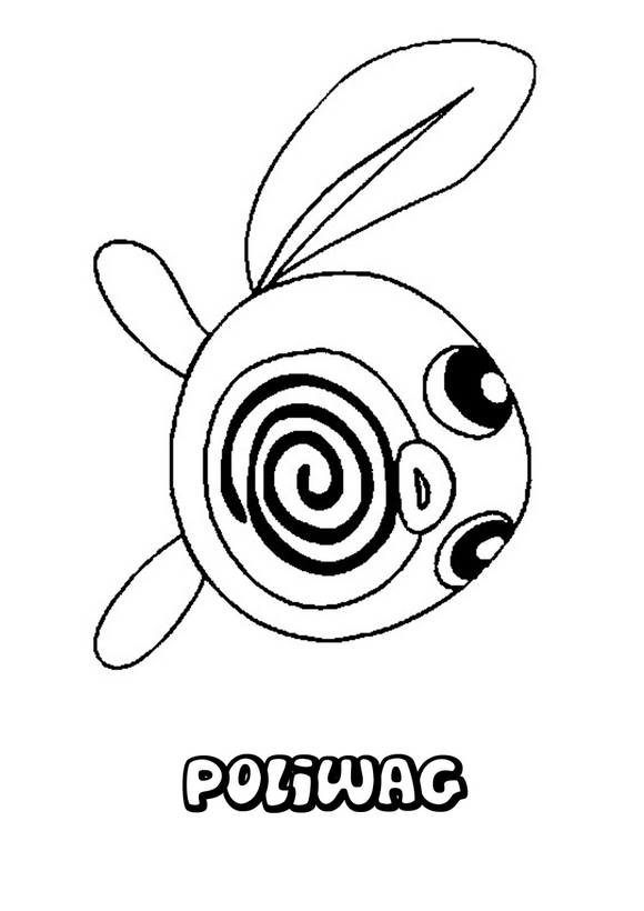 POKEMON COLORING PAGES: POLIWAG AND TANGROWTH POKEMON COLORING SHEETS