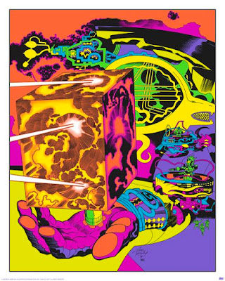 San Diego Comic-Con 2015 Exclusive Jack Kirby “Lord of Light” Blacklight Prints by Heavy Metal - Planetary Control Room (right)