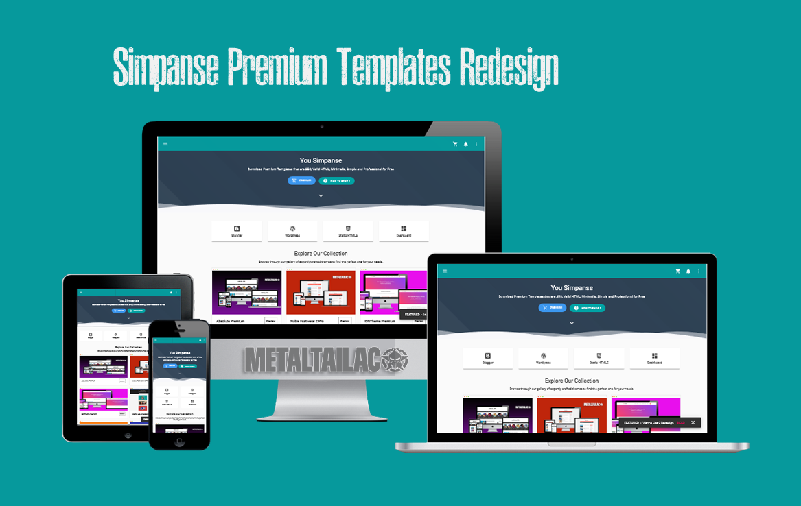 Simpanse Premium Templates Redesign 