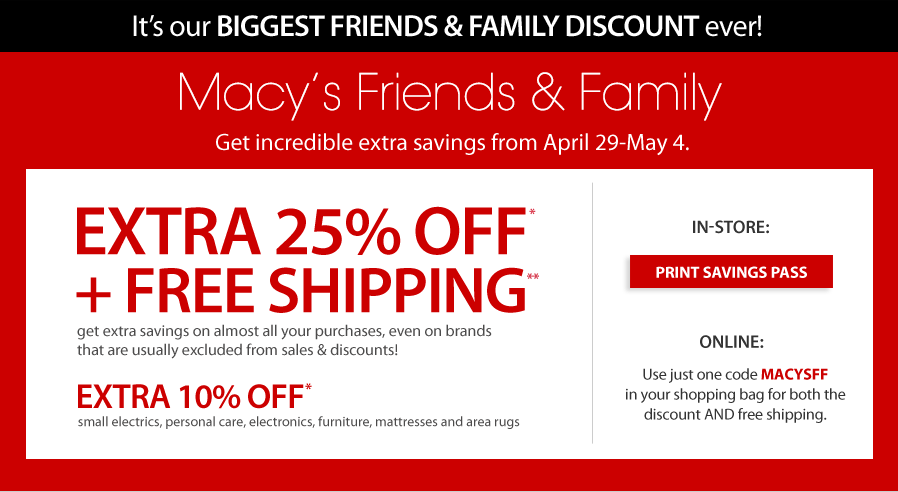 Printable Coupons: Macy's Coupons