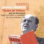 XXXIV Premis Literaris Ciutat de Xàtiva