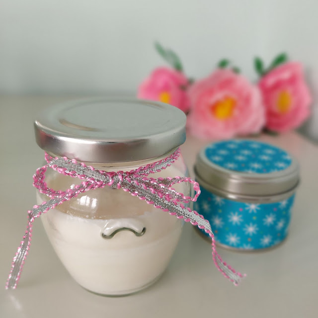 Simple handmade candles