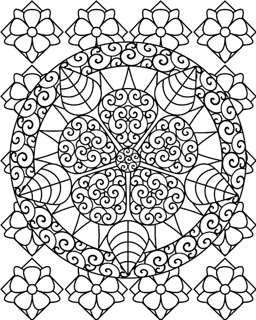 Abstract Coloring Pages Printable