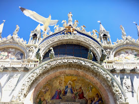 Basilica of San Marco with Seagull - Photo: Cat Bauer Venice Blog
