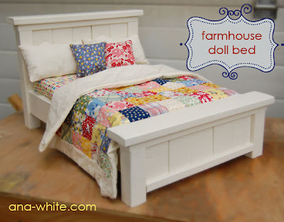 Creative ideas for you: Farmhouse Doll Bed - Plans