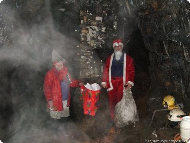 santa brings bags of gear