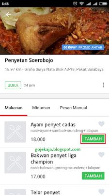 Cara Pesan Makanan Lewat Gojek Menggunakan Go-Food