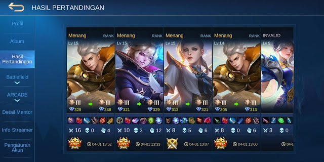 Hero Solo Rank Mobile Legends by Bilsky