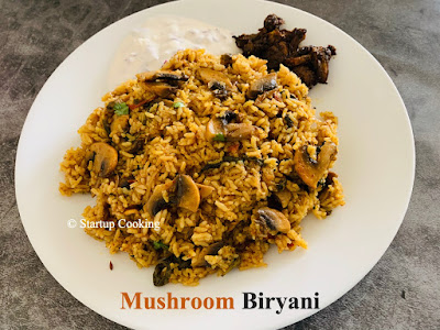 mushroom biryani