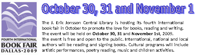 4th Annual Dallas International Book Fair