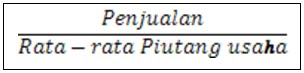 Rumus Perputaran Piutang Usaha