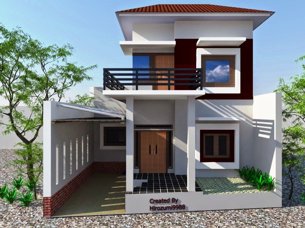 75 Model Desain Rumah Minimalis 2 Lantai Sederhana Modern Tampak