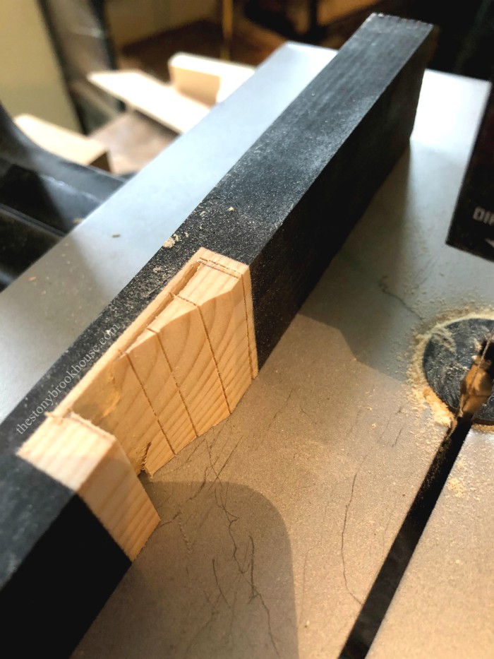 cut to corner with bandsaw