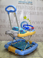 Baby Walker Family FB2017LD Car Melody Rocker Blue