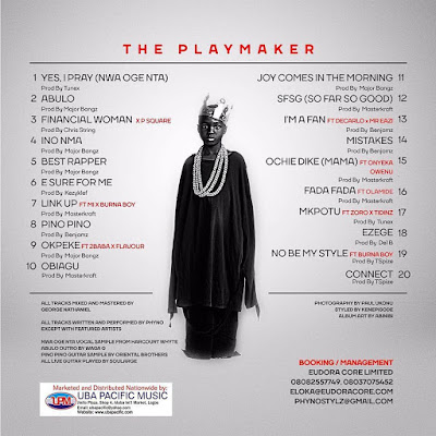 Phyno's Album drops tomorrow - Check out the Tracklist