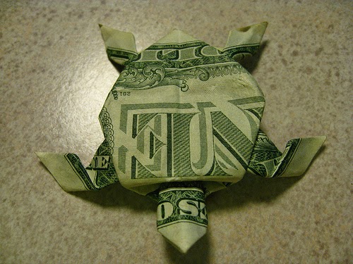 Kids Origami Instructions Easy Money Origami Turtle