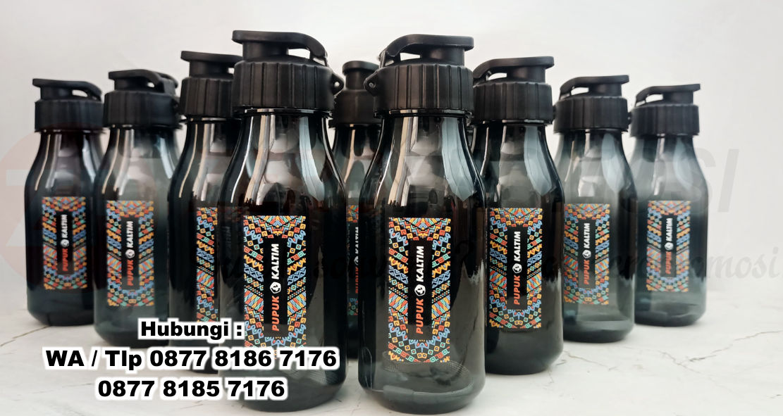 Souvenir Tumbler Orlando Hydration Water Bottle Pesanan Pupuk Kaltim sebanyak 800pcs Warna Hitam