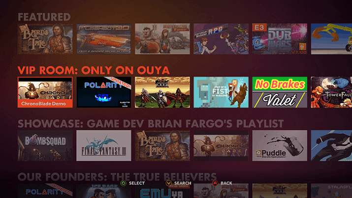 Ouya Games Marketplace