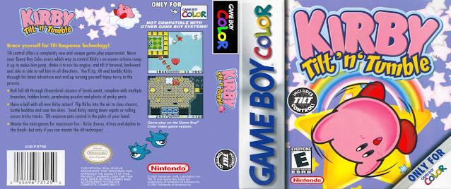 game boy color kirby tilt n tumble cover