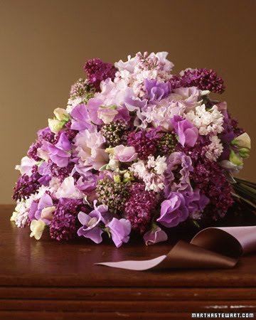 Lilac bouquet courtesy of Martha Stewart Weddings
