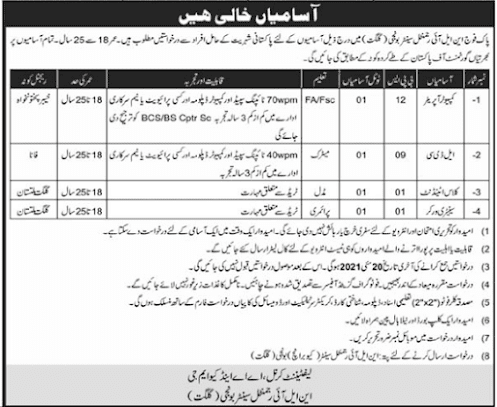 Pakistan Army Announced Latest Civilian Jobs 2021