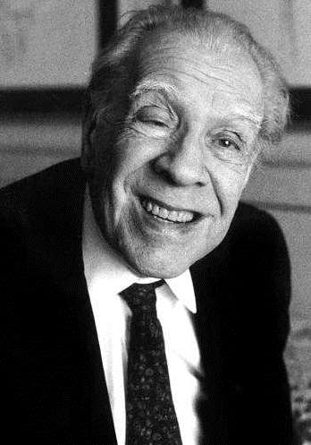 Foto de Jorge Luis Borges sonriendo