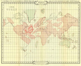 Mapa Atlantida e Lemuria a 200 mil anos