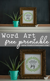 Farmhouse Glam Laundry Room Makeover and Free Printable Word Art