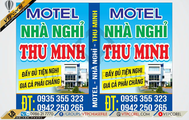 Share mẫu bảng hiệu Nhà Nghỉ - Motel