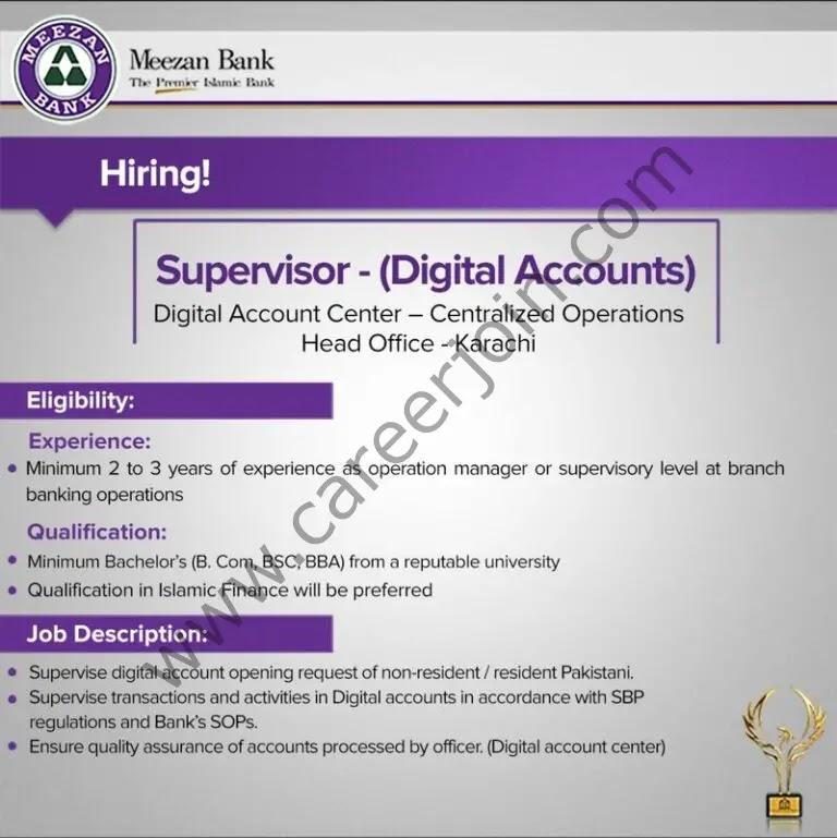 Jobs in Meezan Bank Limited
