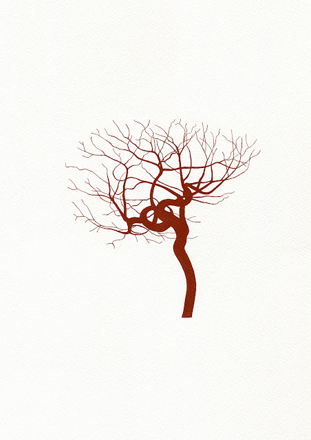 'Arterial Tree (Spleen)' 2023 by Oona Culley,  painting, arteries