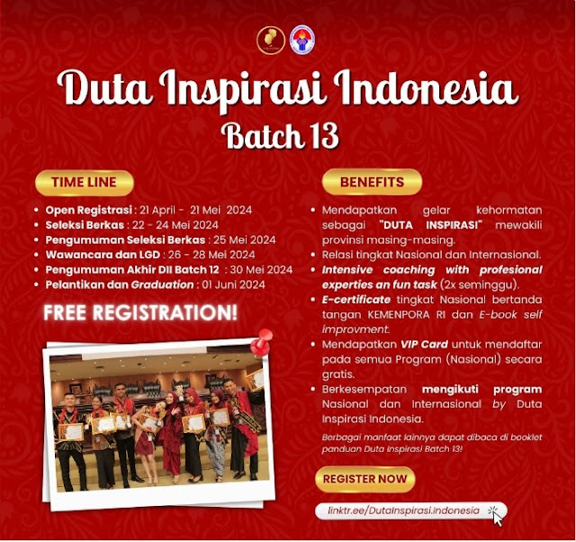 Duta Inspirasi Indonesia Batch 13 Tahun 2024