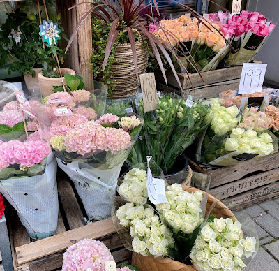 colorful flowers for sale in Haugesund, Norway