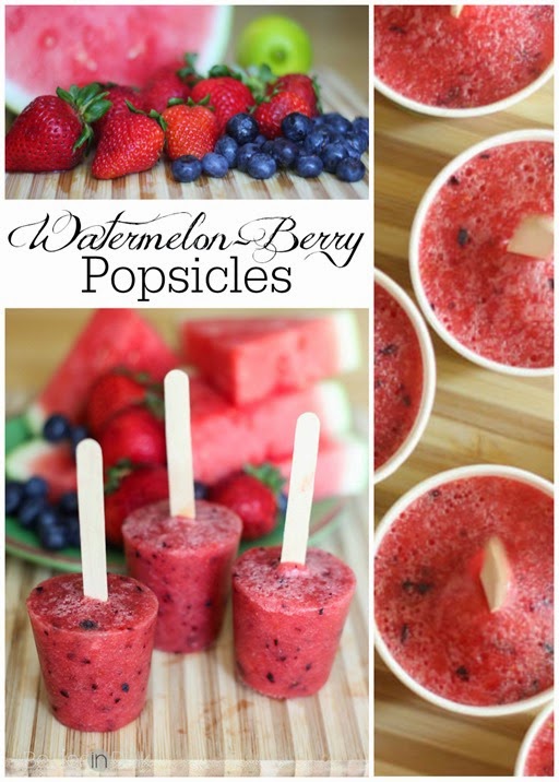 Watermelon-berry-popsicles