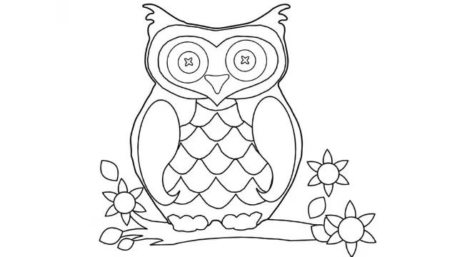 cartoon-images-for-colouring-owl