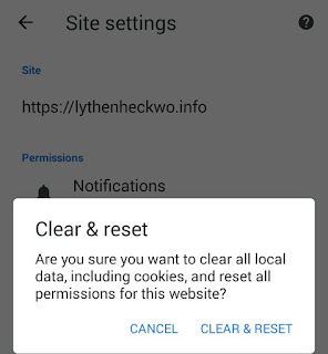 Clear & Reset Notifications Chrome Android