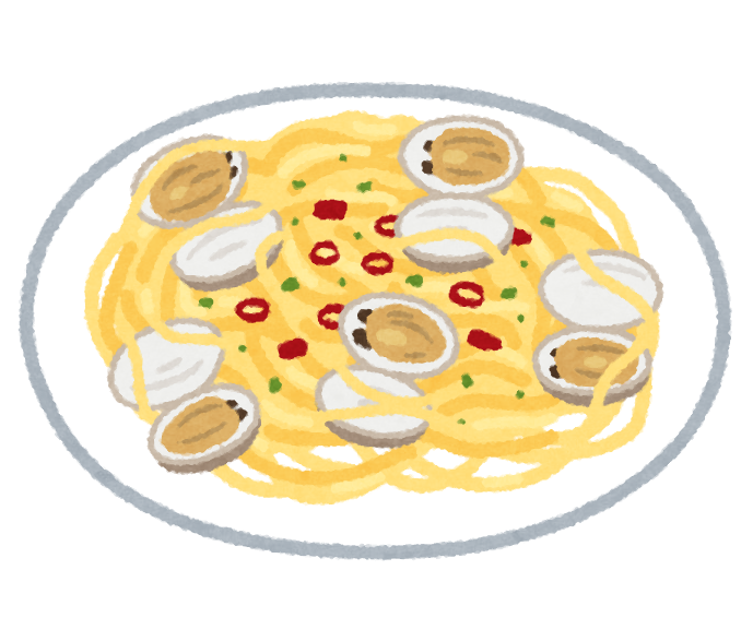 ボンゴレビアンコのイラスト パスタ かわいいフリー素材集 いらすとや