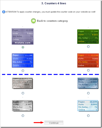 Statistik blog widget gratis dari histats 05