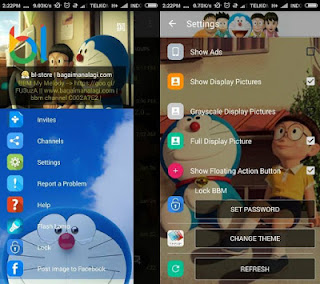 BBM Whatsapp Mod Tema Doraemon v2.12.0.9 New Update